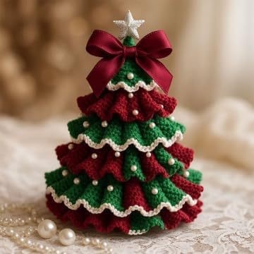 Crochet Christmas Tree Decoration DIY Material Package