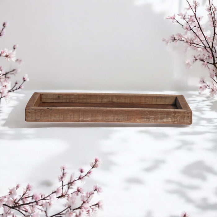 60CM RECLAIMED WOODEN TRAY