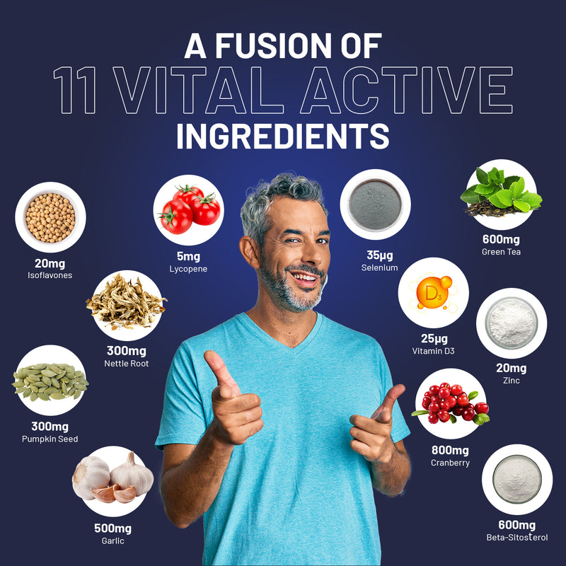 Advanced Prostwell Plus 60 Vegan Capsules Added Beta Sitosterol