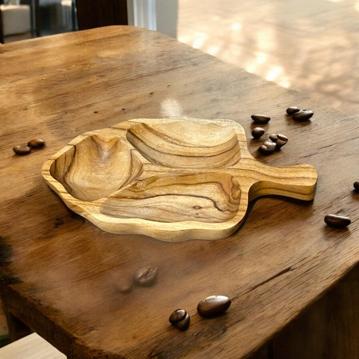 25CM TEAK ROOT ACORN BOWL