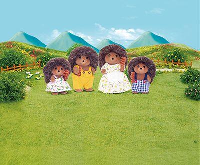 Sylvanian Families Hedgehog Family Toy Playset for Ages 3 and Up
