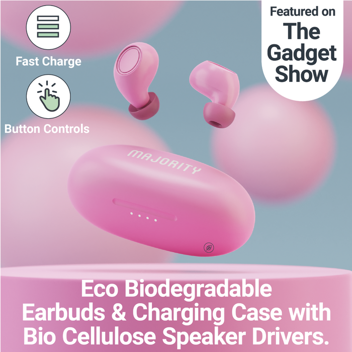 MAJORITY TRU BIO EARBUDS PINK