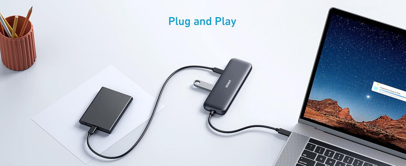 Anker USB C Hub 5-in-1 USBC to HDMI Splitter 4K Display USB-C 5Gbps 2×USB-A 3.0