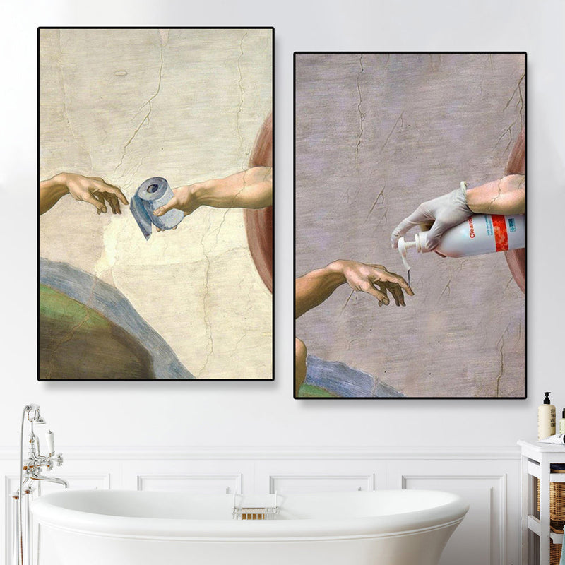 Living Room Decorated Canvas Painting