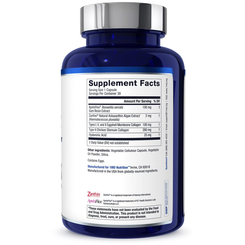 MoveMD Joint Support by 1MD Nutrition | Collagen + Astaxanthin + Hyaluronic Acid