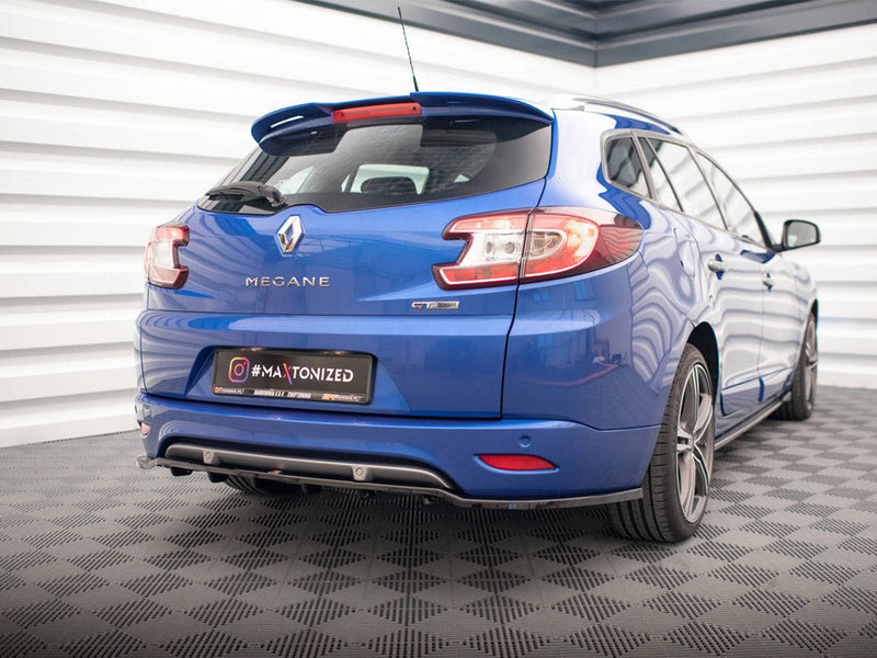 Maxton Design - CENTRAL REAR SPLITTER (VERTICAL BARS) RENAULT MEGANE GT LINE GRANDTOUR MK3 FACELIFT
