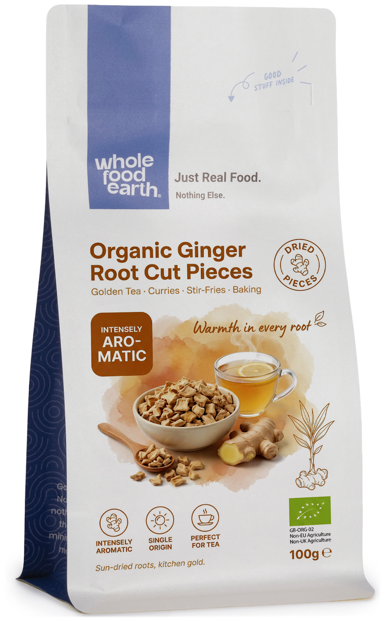 Organic Ginger Root Cut Pieces