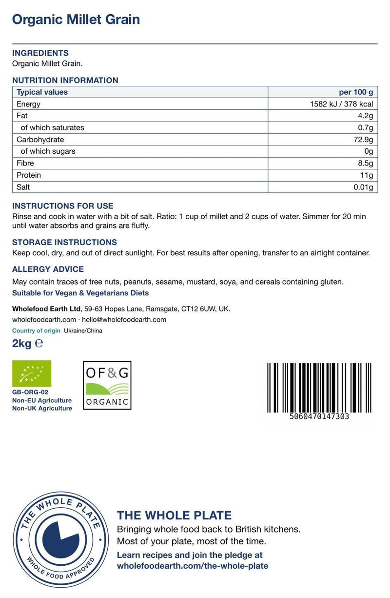 Organic Millet Grain