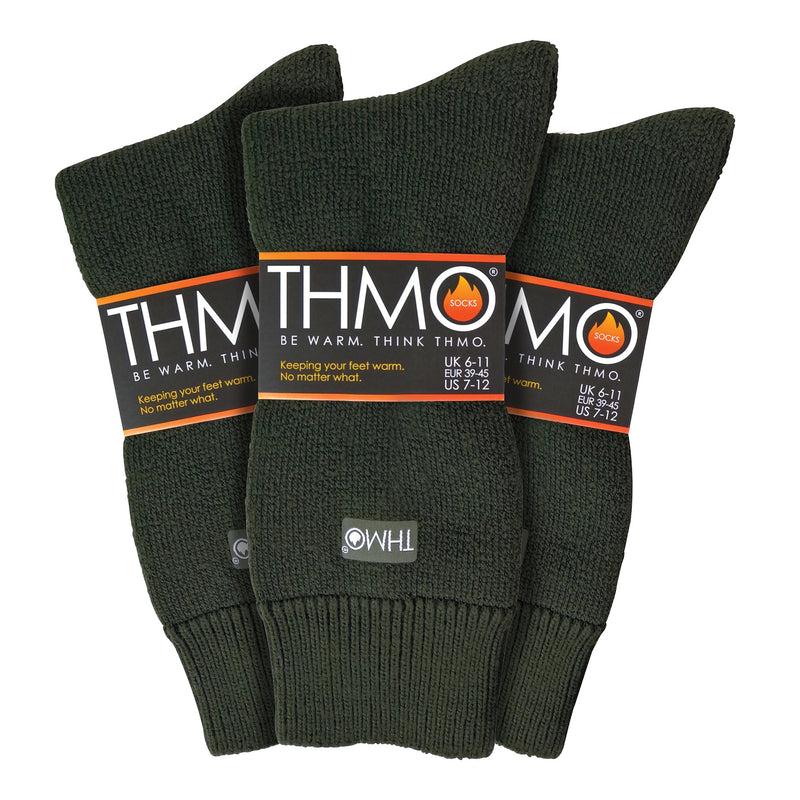 Mens Thick Winter Thermal Socks with Seamless Toe (Multipack Options)
