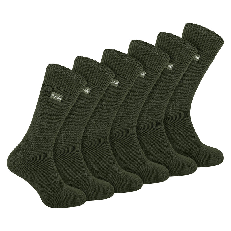 Mens Thick Winter Thermal Socks with Seamless Toe (Multipack Options)