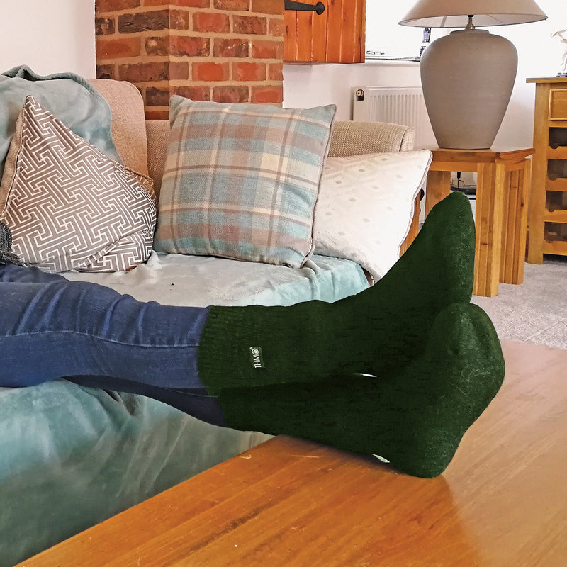 Mens Thick Winter Thermal Socks with Seamless Toe (Multipack Options)