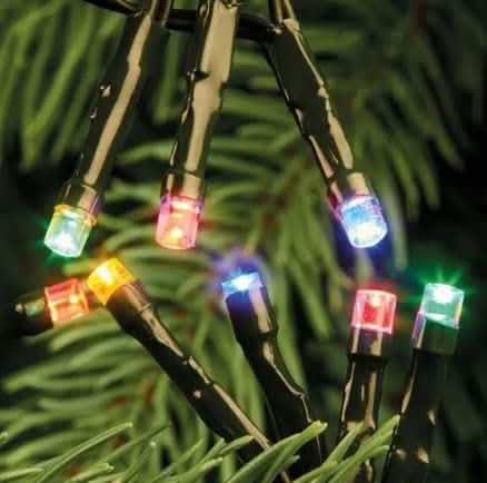 200 Multi-Coloured Battery Operated Christmas LED String Lights