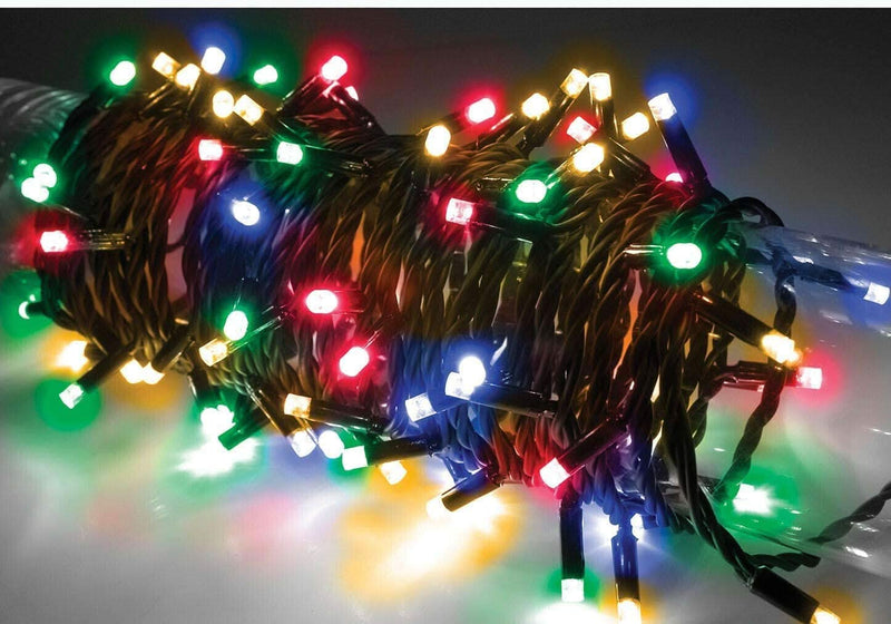 200 Multi-Coloured Battery Operated Christmas LED String Lights