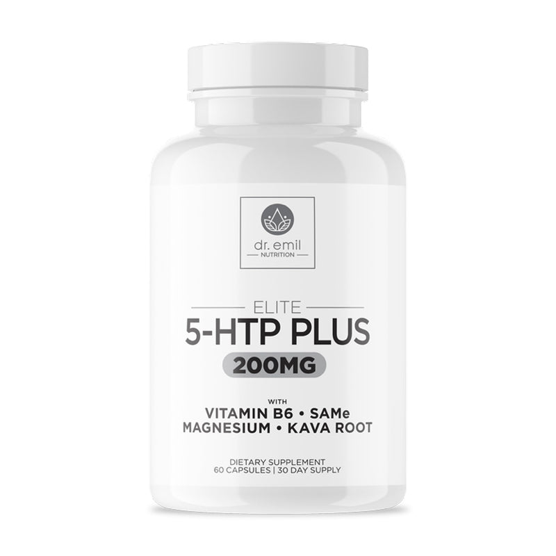 200 mg 5-HTP Elite with Kava, Magnesium & SAM-e – Sleep & Wellbeing, 60 Capsules