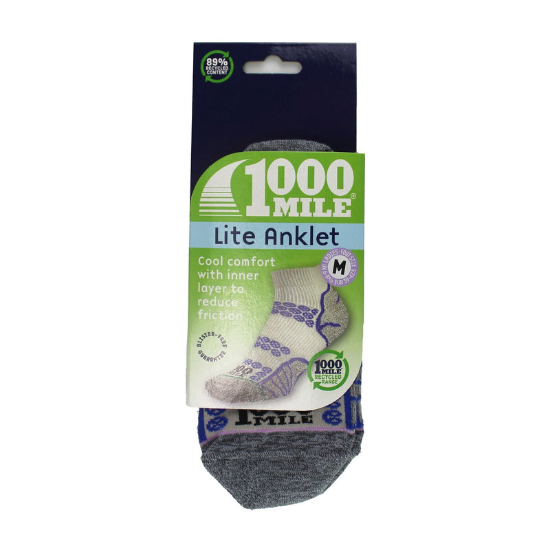 1 Pack Ladies Lite Anklet Double Layer Socks