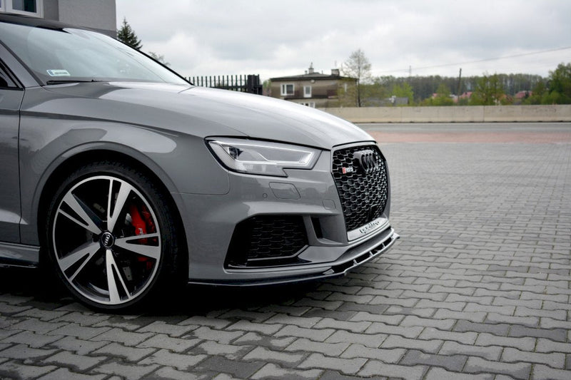 Maxton Design - FRONT SPLITTER V.1 AUDI RS3 8V FACELIFT SEDAN (2017-20)