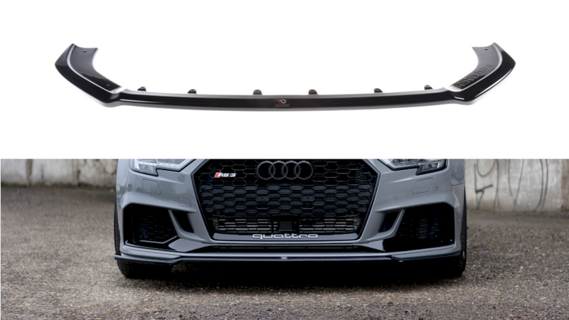 Maxton Design - FRONT SPLITTER V.2 AUDI RS3 8V FACELIFT SEDAN (2017-20)