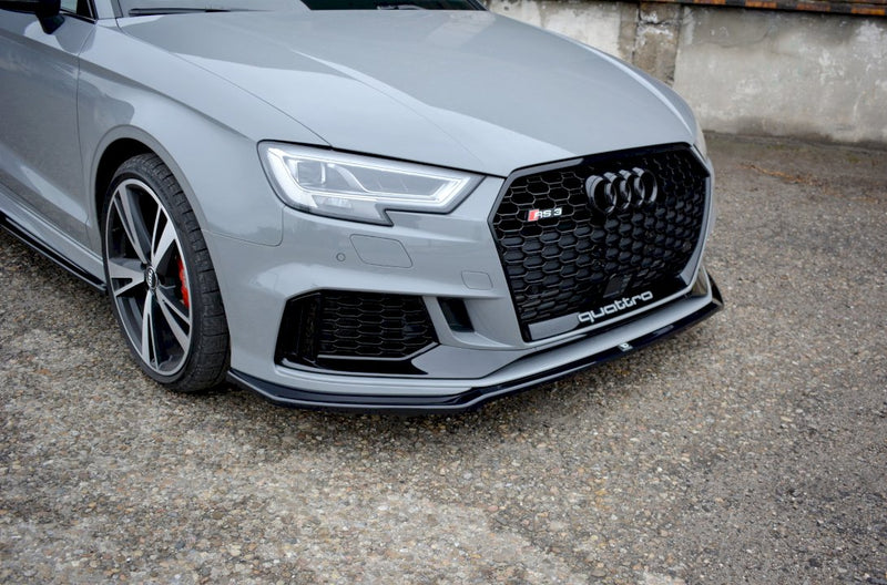 Maxton Design - FRONT SPLITTER V.2 AUDI RS3 8V FACELIFT SEDAN (2017-20)
