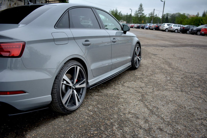 Maxton Design - SIDE SKIRTS DIFFUSERS AUDI RS3 8V FACELIFT SEDAN (2017-20)