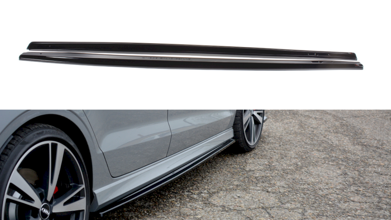 Maxton Design - SIDE SKIRTS DIFFUSERS AUDI RS3 8V FACELIFT SEDAN (2017-20)