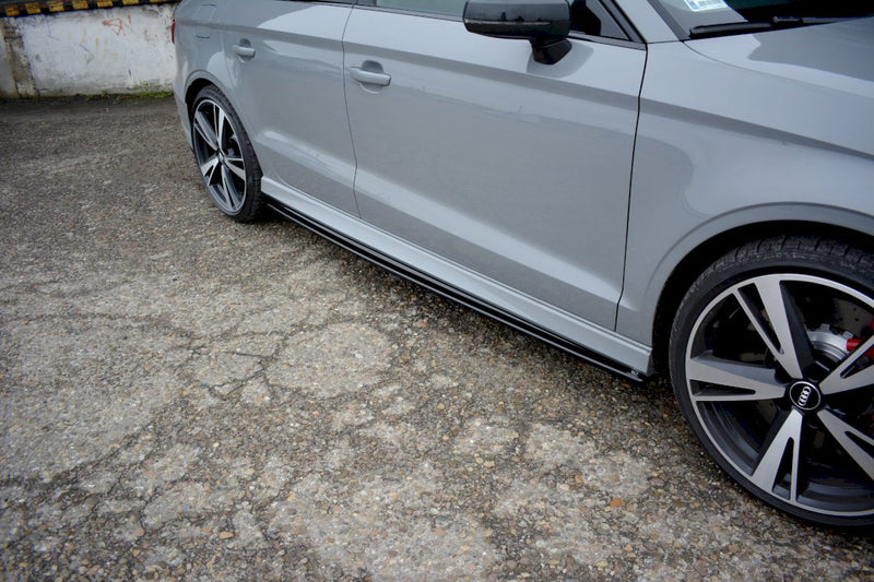Maxton Design - SIDE SKIRTS DIFFUSERS AUDI RS3 8V FACELIFT SEDAN (2017-20)