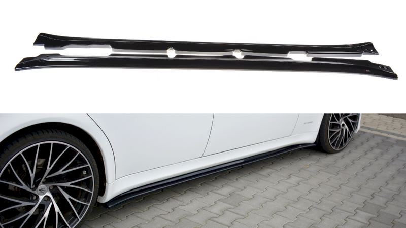 Maxton Design - SIDE SKIRTS DIFFUSERS MASERATI QUATTROPORTE MK5 FACELIFT (2009-2012)
