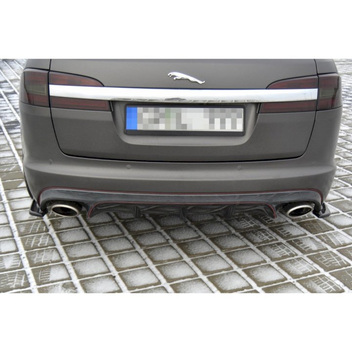 Maxton Design - REAR SIDE SPLITTERS JAGUAR XF (X250) MK1 SPORTBRAKE S-PACK (2012-2015)