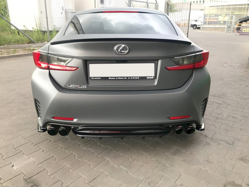 Maxton Design - CENTRAL REAR SPLITTER (WITH VERTICAL BARS) LEXUS RC (2014-UP)