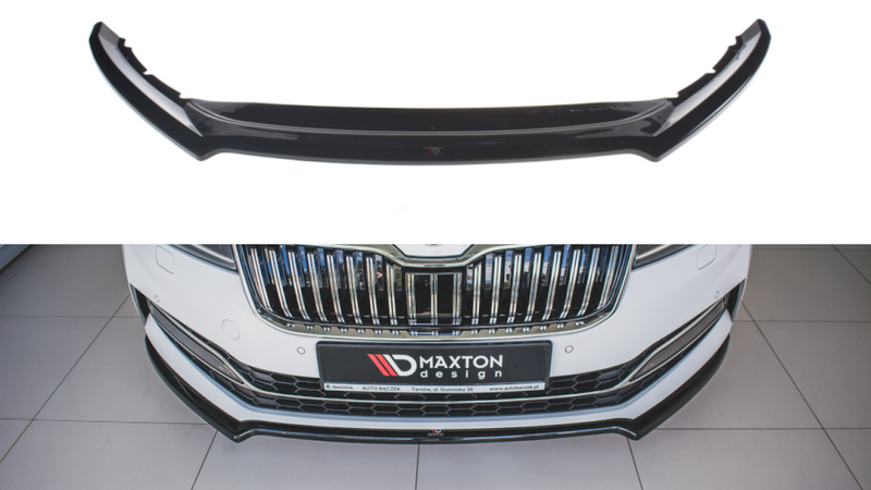 Maxton Design - FRONT SPLITTER V.1 SKODA SUPERB MK3 FL (2019-)