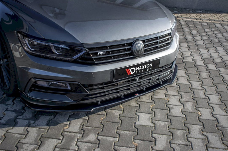 Maxton Design - FRONT SPLITTER V.1 VOLKSWAGEN PASSAT R-LINE B8 (2015-19)