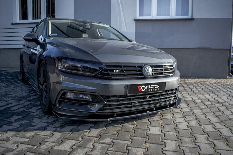 Maxton Design - FRONT SPLITTER V.1 VOLKSWAGEN PASSAT R-LINE B8 (2015-19)