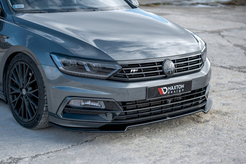 Maxton Design - FRONT SPLITTER V.2 VOLKSWAGEN PASSAT R-LINE B8 (2015-19)