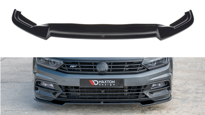 Maxton Design - FRONT SPLITTER V.2 VOLKSWAGEN PASSAT R-LINE B8 (2015-19)