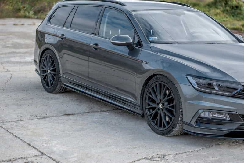 Maxton Design - SIDE SKIRTS DIFFUSERS VOLKSWAGEN PASSAT R-LINE B8 (2015-19)