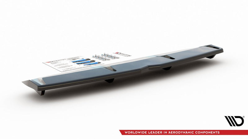 Maxton Design - CENTRAL REAR SPLITTER (W/ VERTICAL BARS) HYUNDAI I30 MK3 N FASTBACK (2018-)