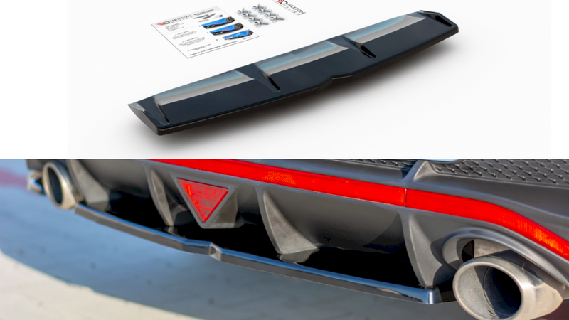 Maxton Design - Central Rear Splitter Hyundai I30 Mk3 N Fastback
