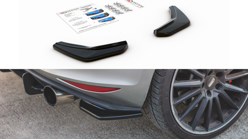 Maxton Design - REAR SIDE SPLITTERS V2 VW GOLF 7 GTI (2013-2016)
