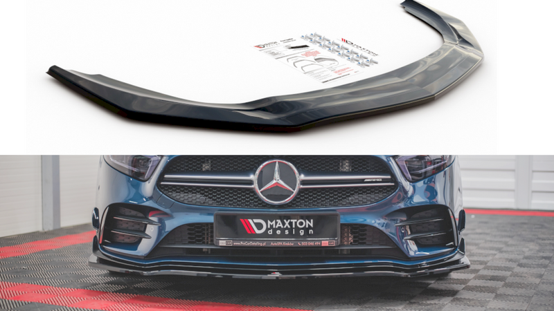 Maxton Design - FRONT SPLITTER V.1 MERCEDES A35 AMG PREMIUM + W177 (2018-)