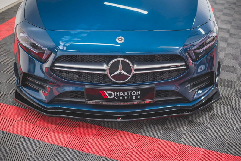 Maxton Design - FRONT SPLITTER V.1 MERCEDES A35 AMG PREMIUM + W177 (2018-)