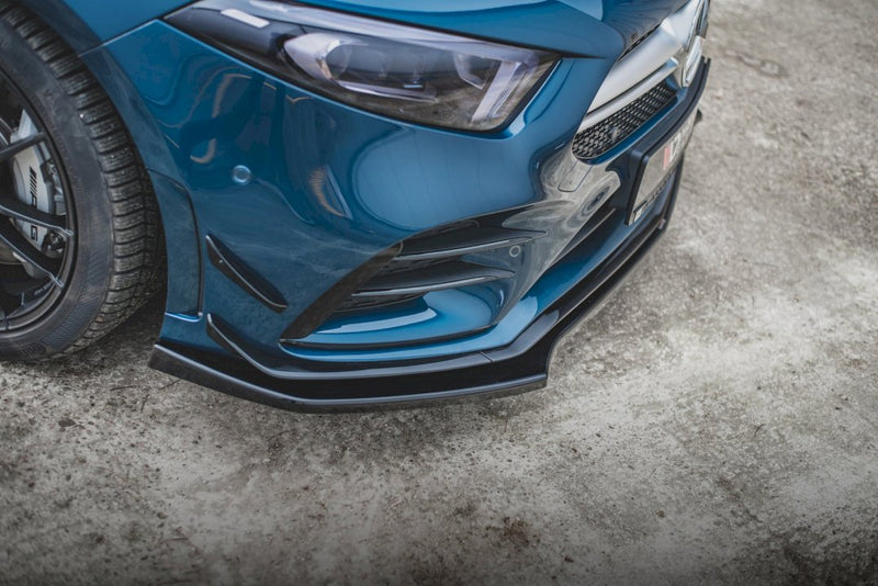 Maxton Design - FRONT SPLITTER V.2 MERCEDES A35 AMG PREMIUM + W177 (2018-)