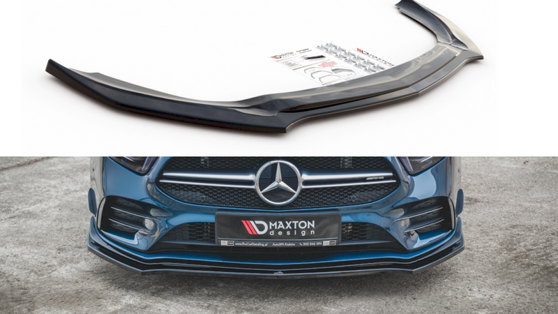 Maxton Design - FRONT SPLITTER V.2 MERCEDES A35 AMG PREMIUM + W177 (2018-)