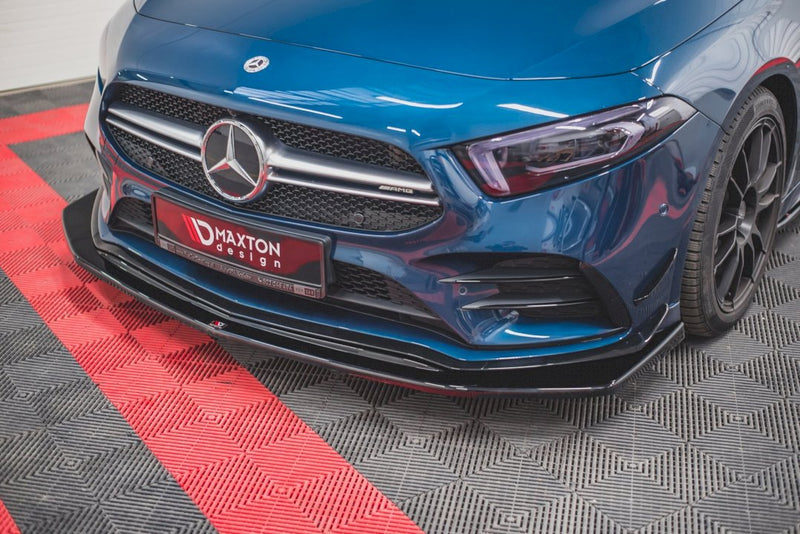 Maxton Design - FRONT SPLITTER V.3 MERCEDES A35 AMG PREMIUM + W177 (2018-)