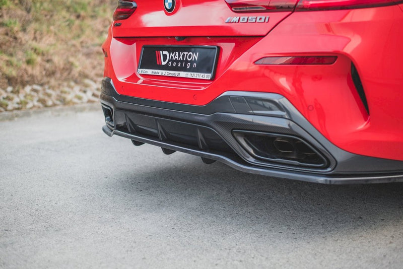 Maxton Design - CENTRAL REAR SPLITTER (WITH VERTICAL BARS) BMW M850I G15 (2018-)