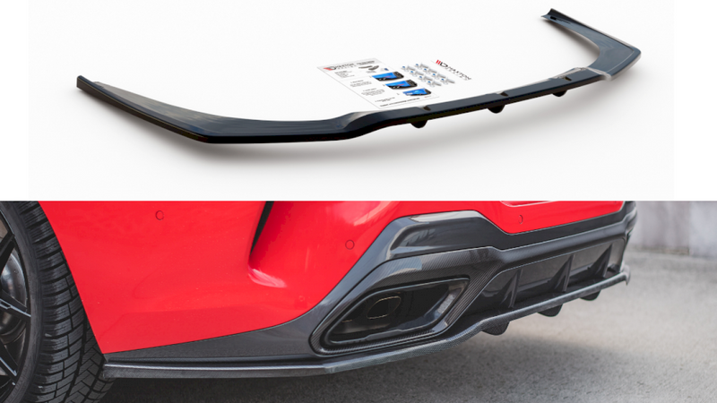 Maxton Design - CENTRAL REAR SPLITTER (WITH VERTICAL BARS) BMW M850I G15 (2018-)