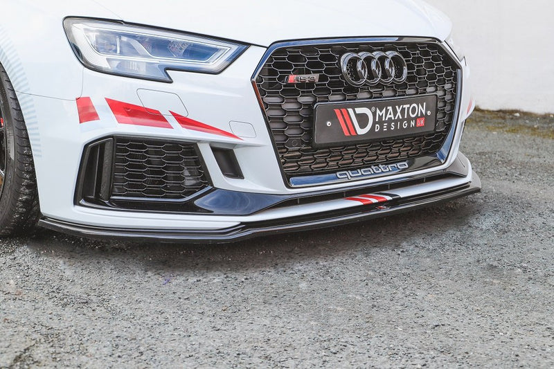 Maxton Design - FRONT SPLITTER V.2 AUDI RS3 8V FACELIFT SPORTBACK (2017-2020)