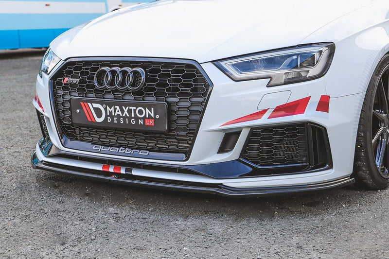 Maxton Design - FRONT SPLITTER V.2 AUDI RS3 8V FACELIFT SPORTBACK (2017-2020)