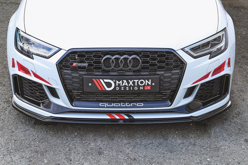 Maxton Design - FRONT SPLITTER V.2 AUDI RS3 8V FACELIFT SPORTBACK (2017-2020)