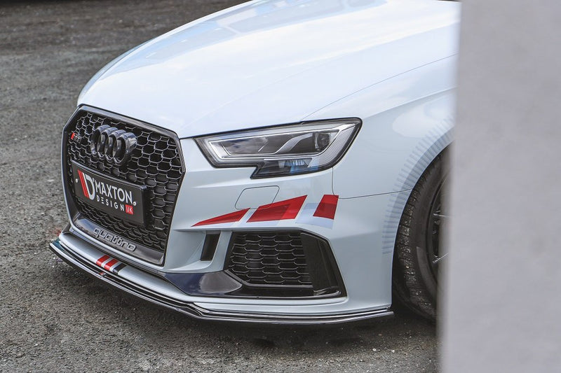 Maxton Design - FRONT SPLITTER V.2 AUDI RS3 8V FACELIFT SPORTBACK (2017-2020)
