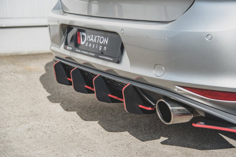 Maxton Design - STREET PRO REAR DIFFUSER V.2 VW GOLF MK 7 GTI 2013-2016
