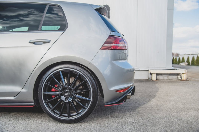 Maxton Design - STREET PRO REAR SIDE SPLITTERS V.1 VW GOLF MK7 GTI